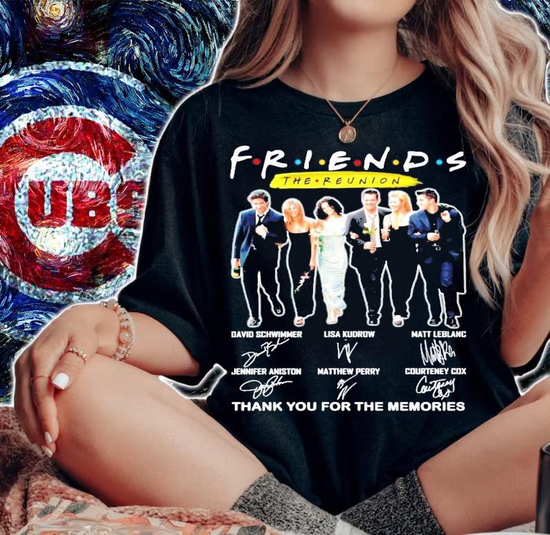 Friends The Reunion signature thank you for the memories shirt woman shirt