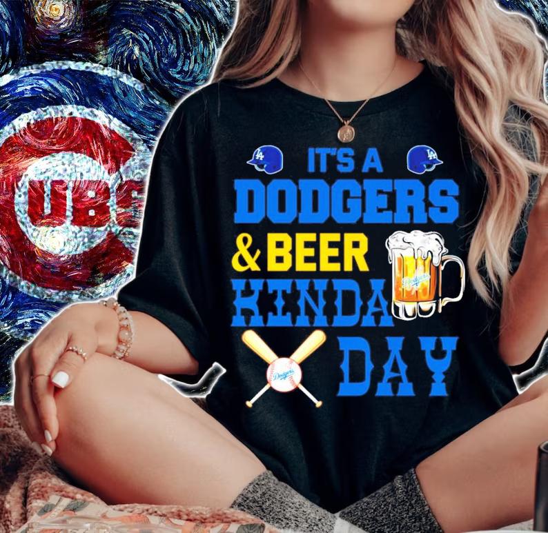 It's a Los Angeles Dodgers and beer Kinda Day t-shirt