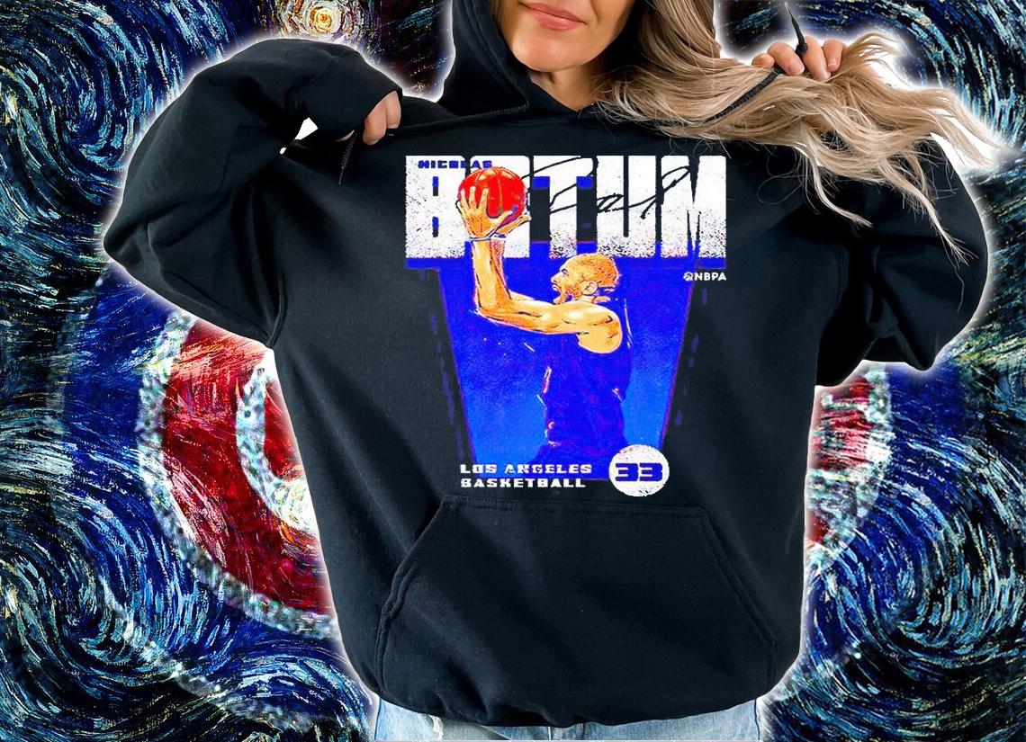 Los Angeles Clippers Baseball Nicolas Batum premiere signature T-shirt hoodie