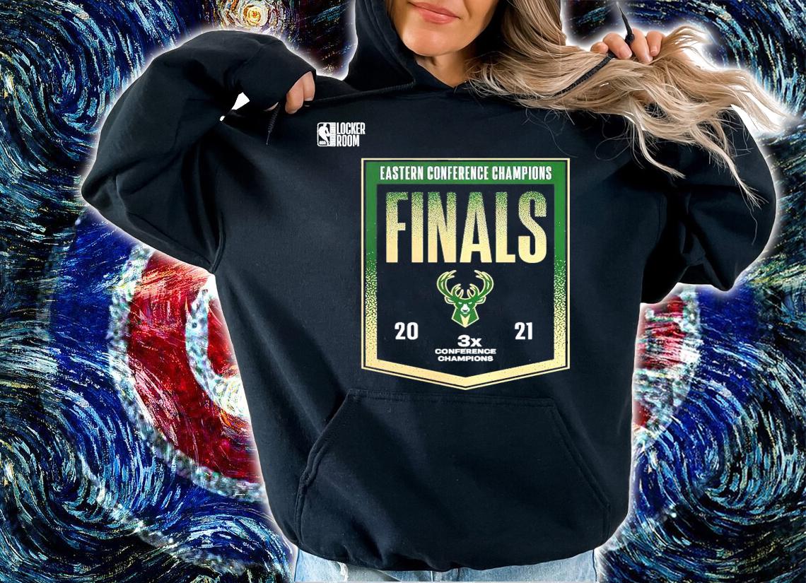 Milwaukee Bucks 2021 Eastern Conference Champions Locker Room shirt hoodie