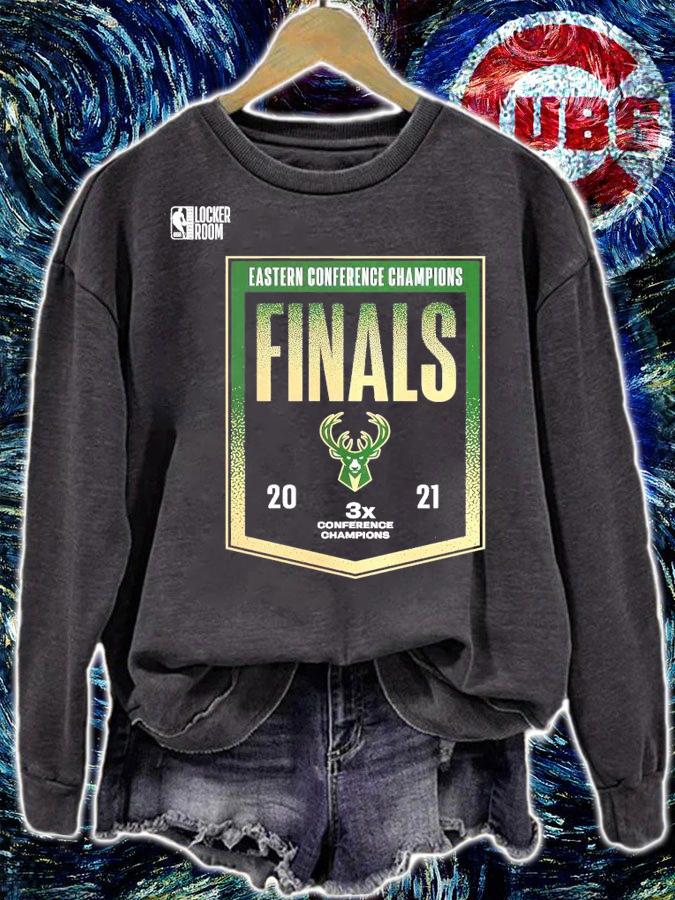 Milwaukee Bucks 2021 Eastern Conference Champions Locker Room shirt sweatshirt