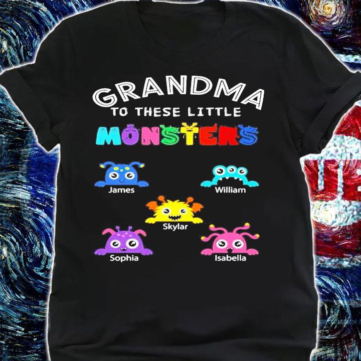 Personalized Grandma to these little monsters shirt shirt