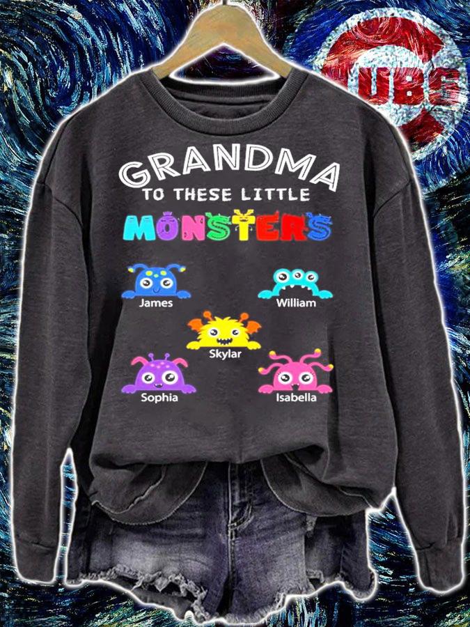 Personalized Grandma to these little monsters shirt sweatshirt