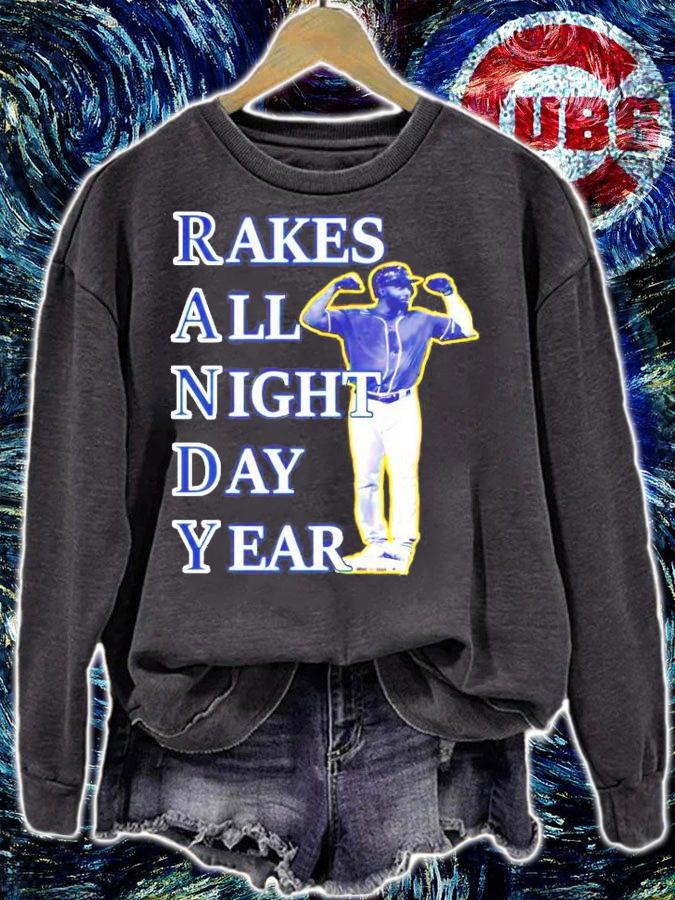 Randy Arozarena Rakes all night day year baseball shirt sweatshirt