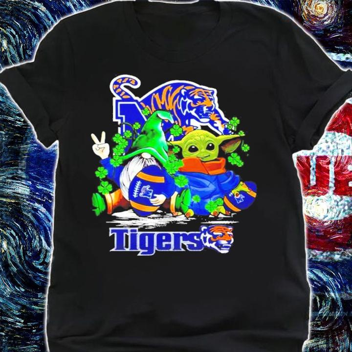 St.Patrick's day Gnome and Baby Yoda Memphis Tigers shirt shirt