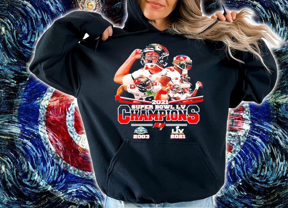 Tampa Bay Buccaneers Super Bowl LV Champions 2021 t-shirt hoodie