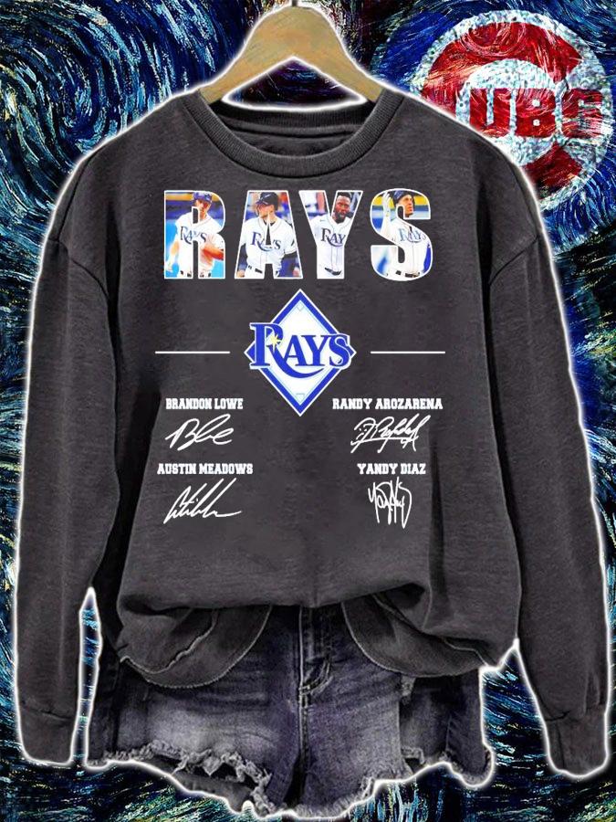 Tampa Bay Rays signatures shirt sweatshirt