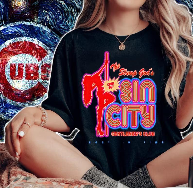 The Slump God's Sin city Gentlemen's Club lost in time T-shirt woman shirt