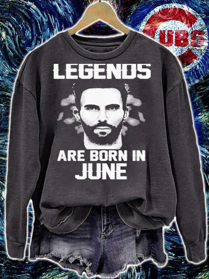 Adam Levine Legends Born June t-shirt