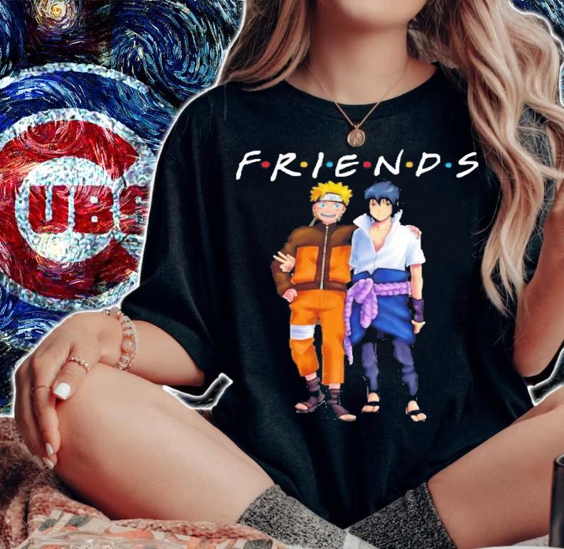 FRIENDS Naruto and Sasuke shirt woman shirt