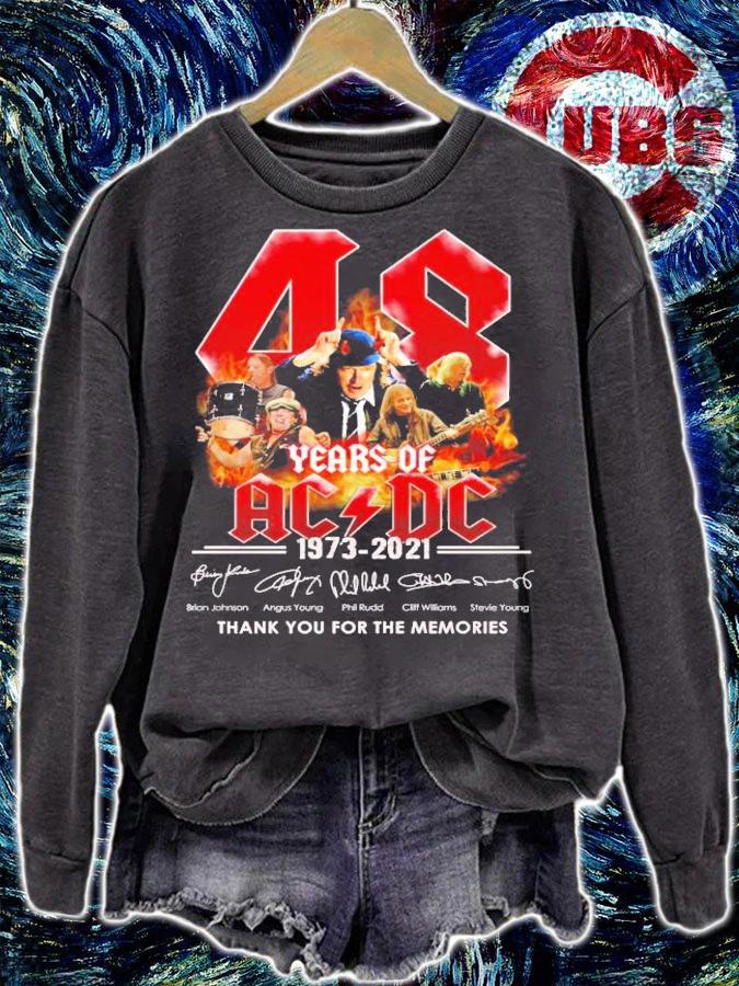 48 years of ACDC 1973 2021 thank you for the memories shirt sweatshirt