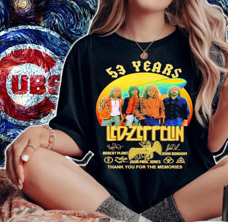 53 years Led Zeppelin thank you for the memories shirt