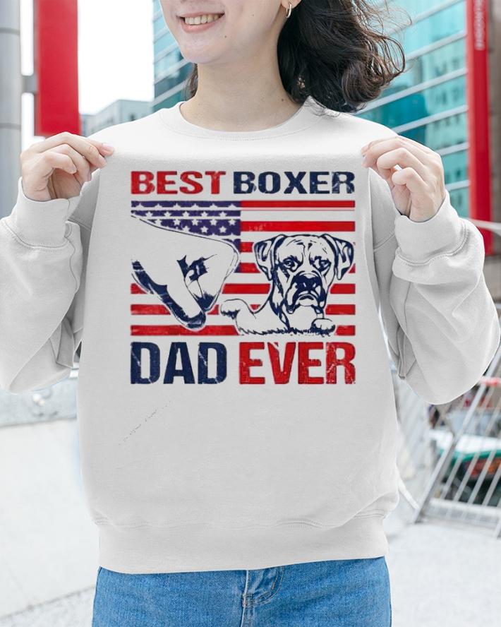 Best Boxer dad ever Flag US shirt sweatshirt