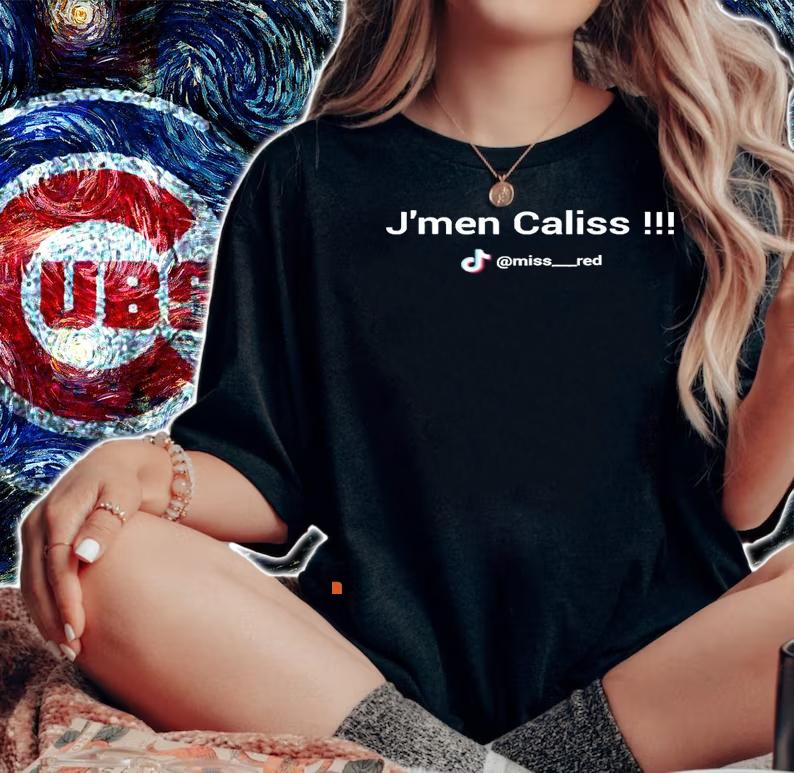 J'men Caliss miss red Tiktok shirt woman shirt