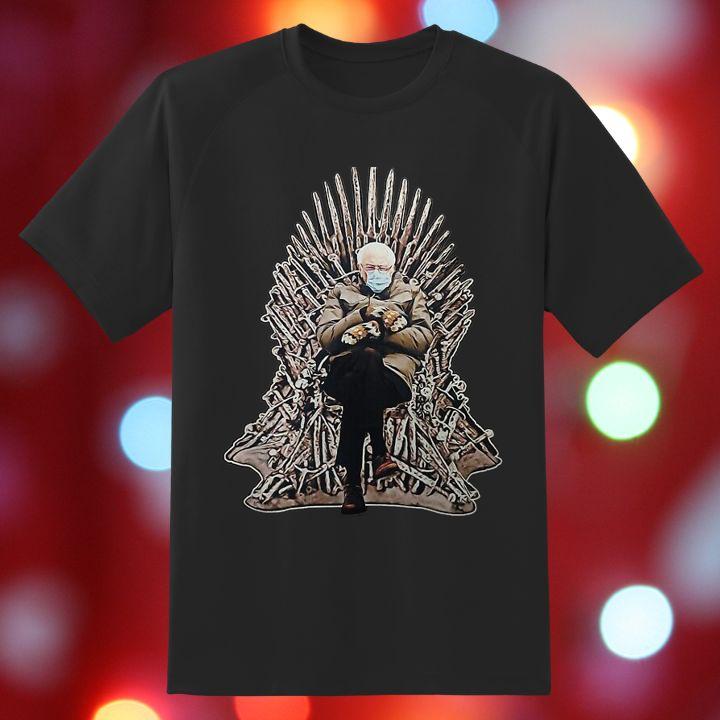 Game of Thrones Bernie Sanders Mittens Meme T-Shirt – Funny Iron Throne Tee