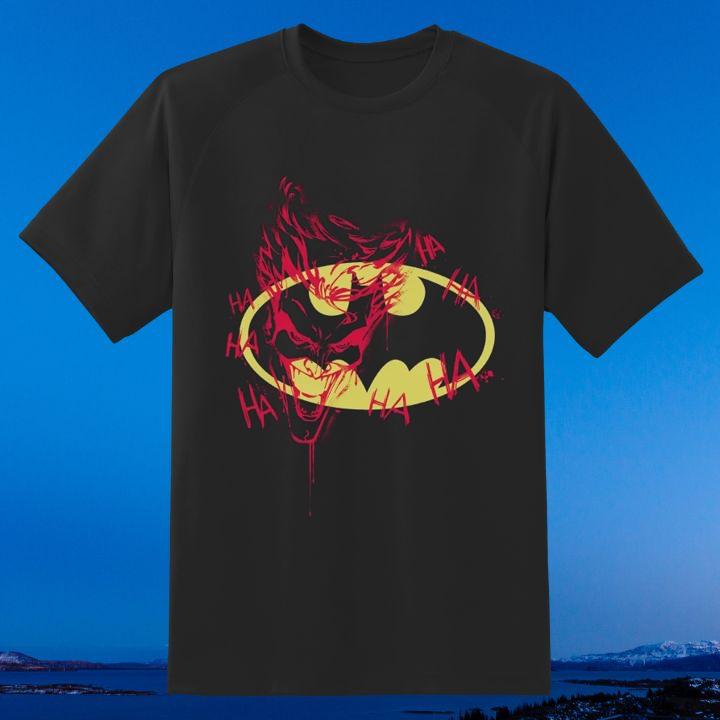 Funny Joker Ha Ha Ha Batman Logo T-Shirt