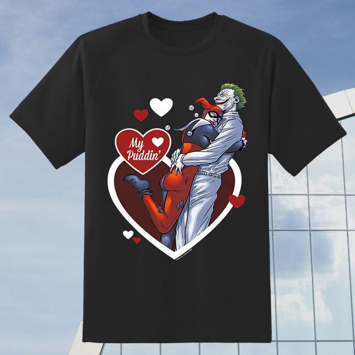 Premium Joker Harley Quinn My Puddin' Dc Comics Valentine'S Day T-Shirt