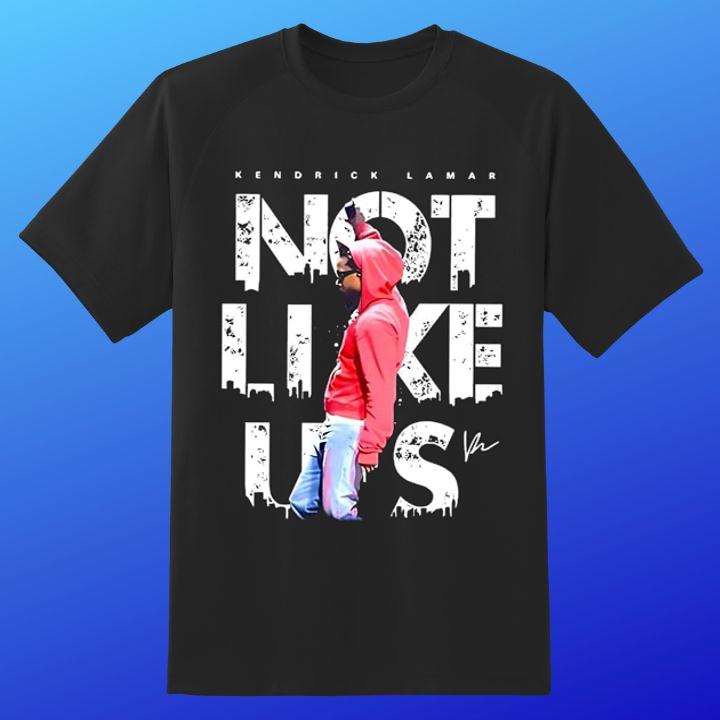 Kendrick Lamar Rapper Not Like Us Signed Shirt