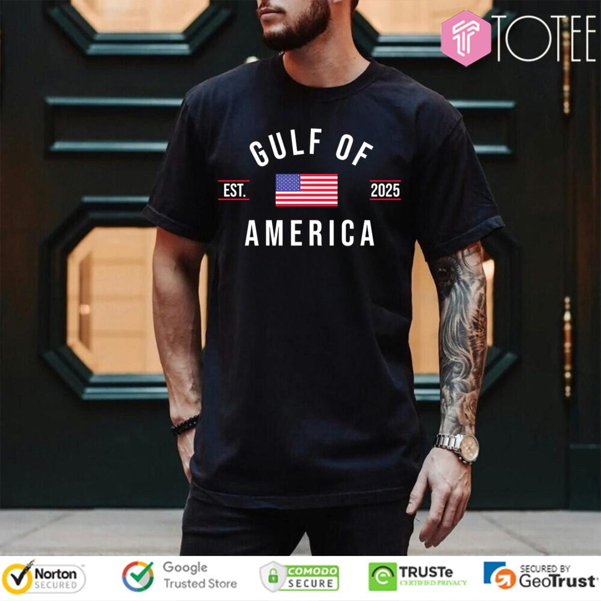 Gulf of America Est 2025 Flag Shirt - Patriotic Pride & Limited Edition
