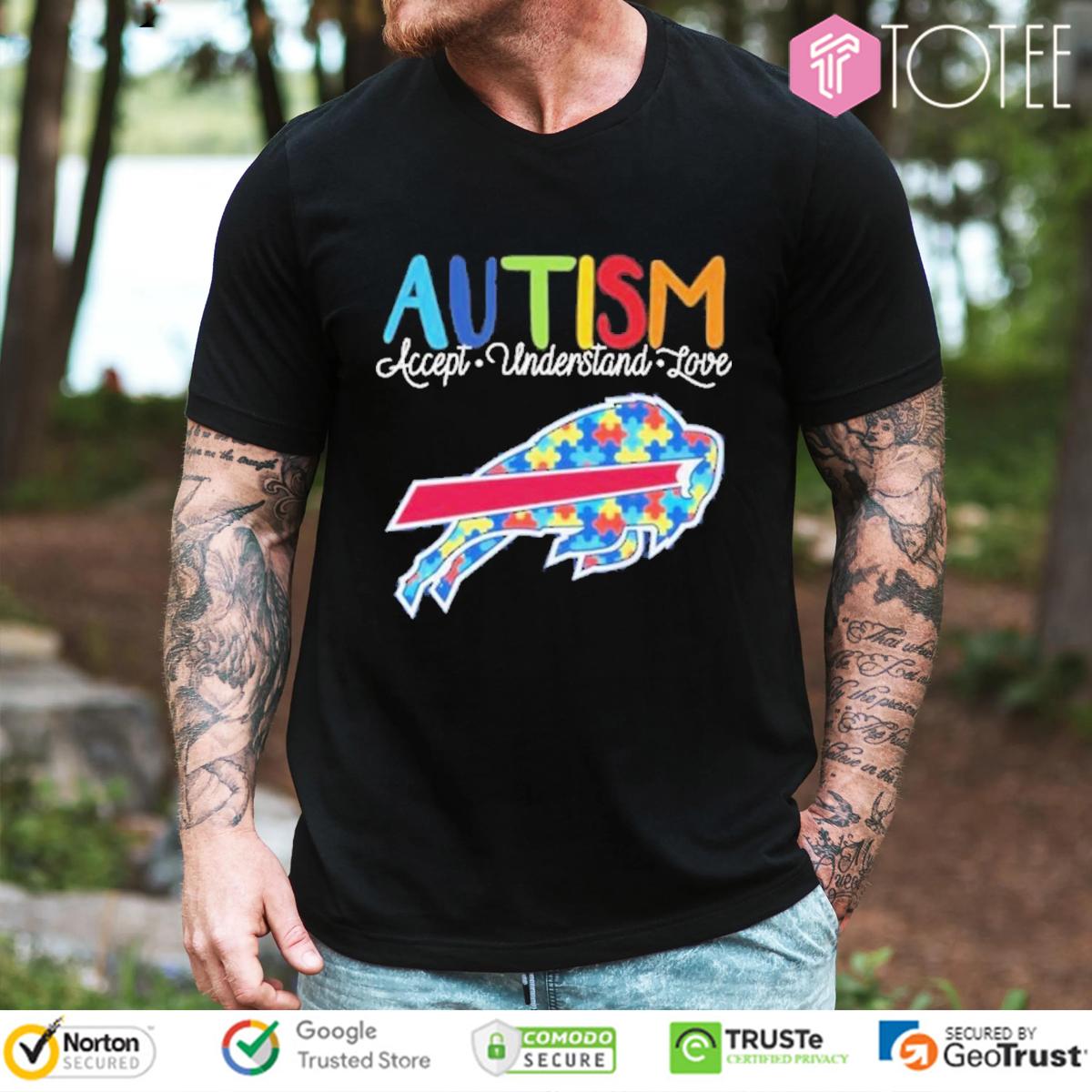 Buffalo Bills Autism Awareness Accept Understand Love T-Shirt