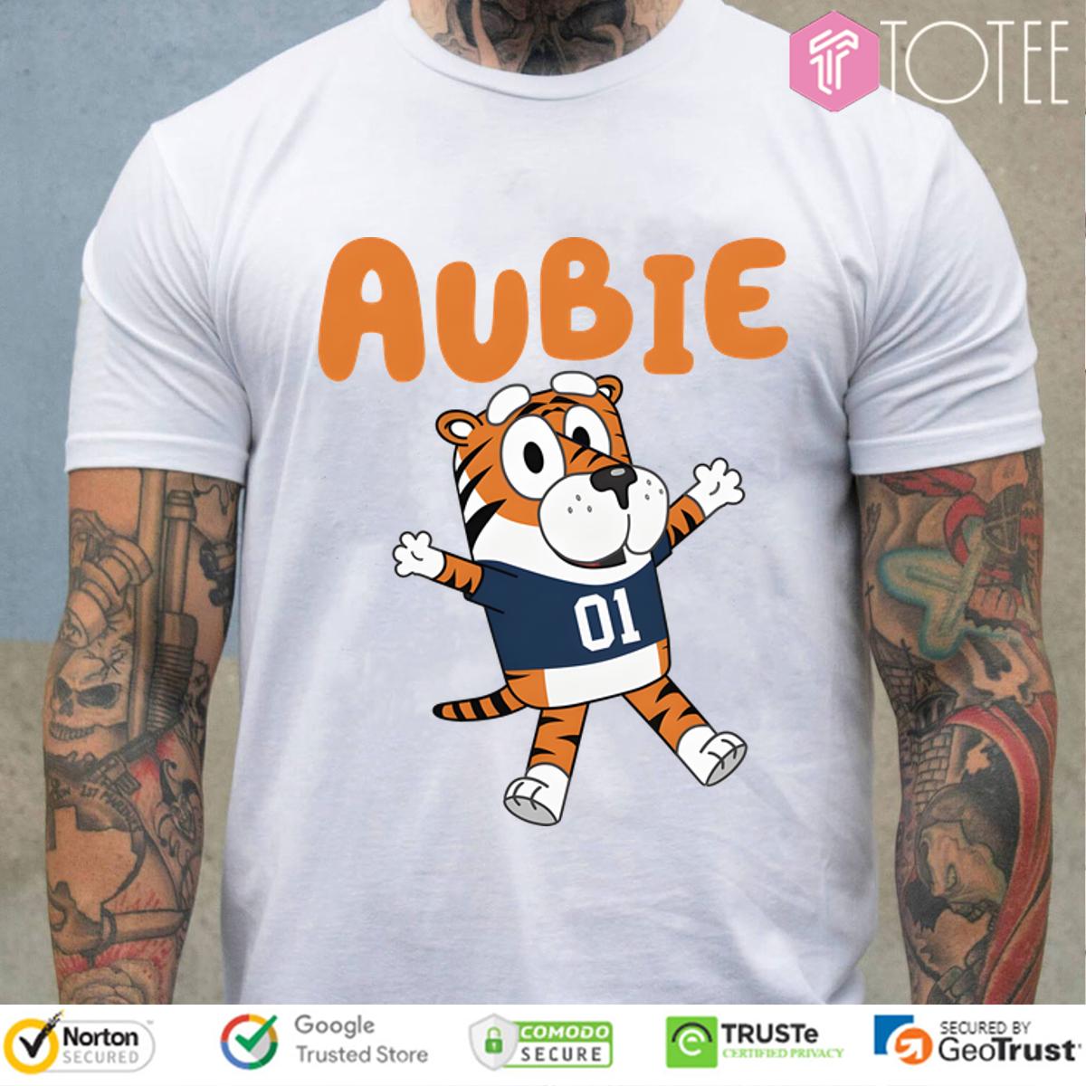 Aubie Tiger Bluey Muffin Heeler Auburn Tigers T-Shirt