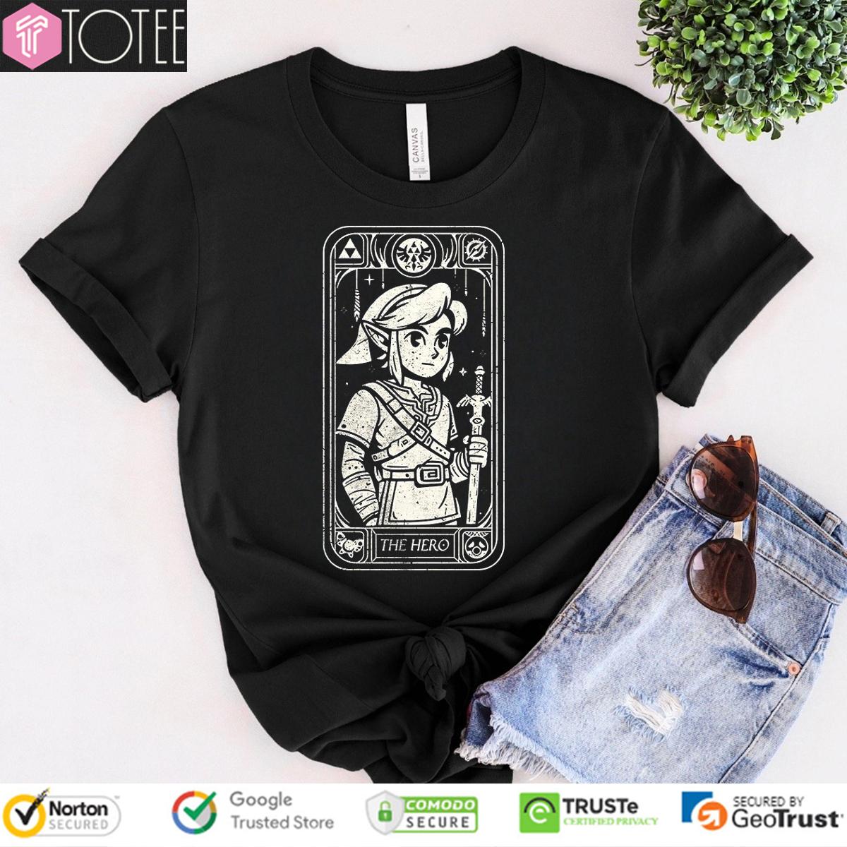 Link The Legend Of Zelda The Hero Tarot T-Shirt