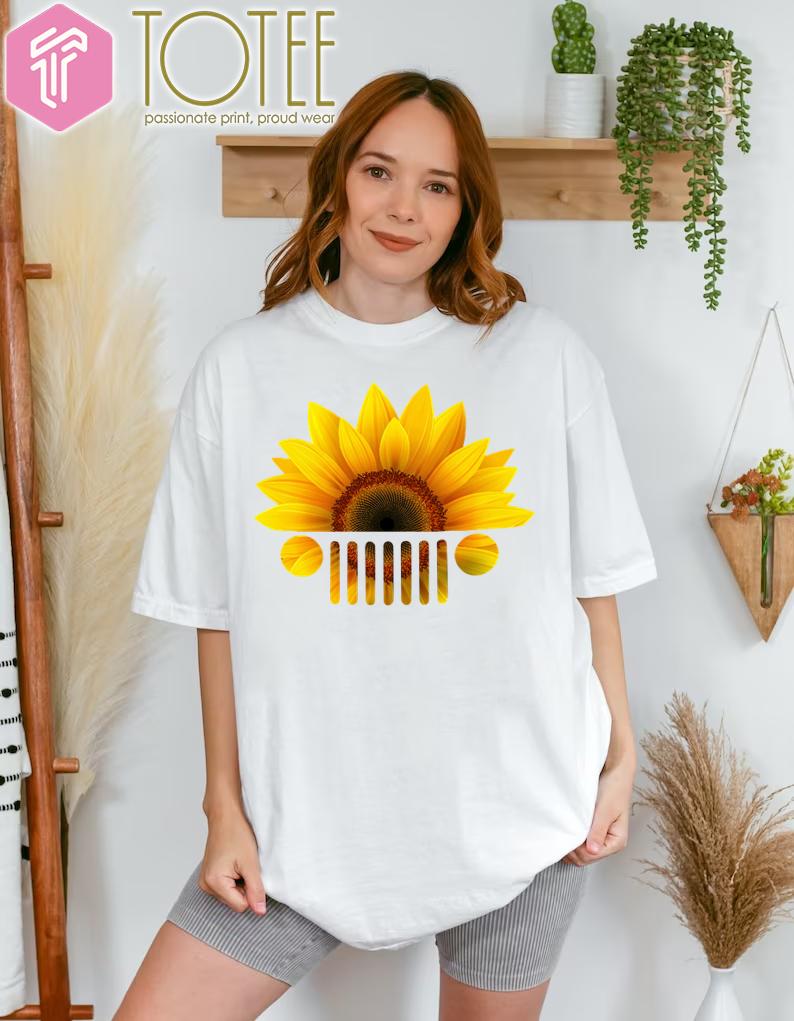 Sunflower Jeep Car Shirt: Embrace Adventure & Bloom With Style