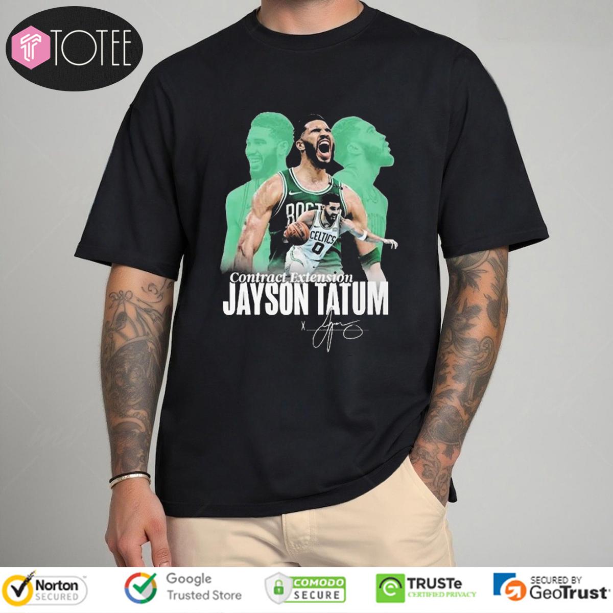Contract Extension Jayson Tatum Boston Celtics Signature T-Shirt