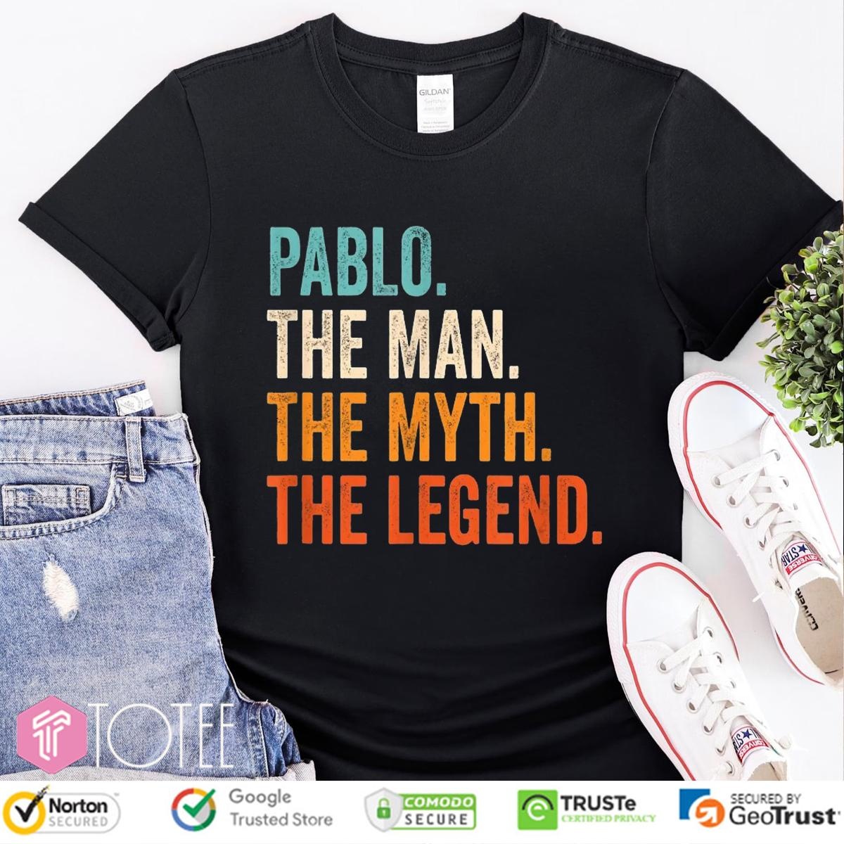 Pablo The Man The Myth The Legend Vintage t-shirt