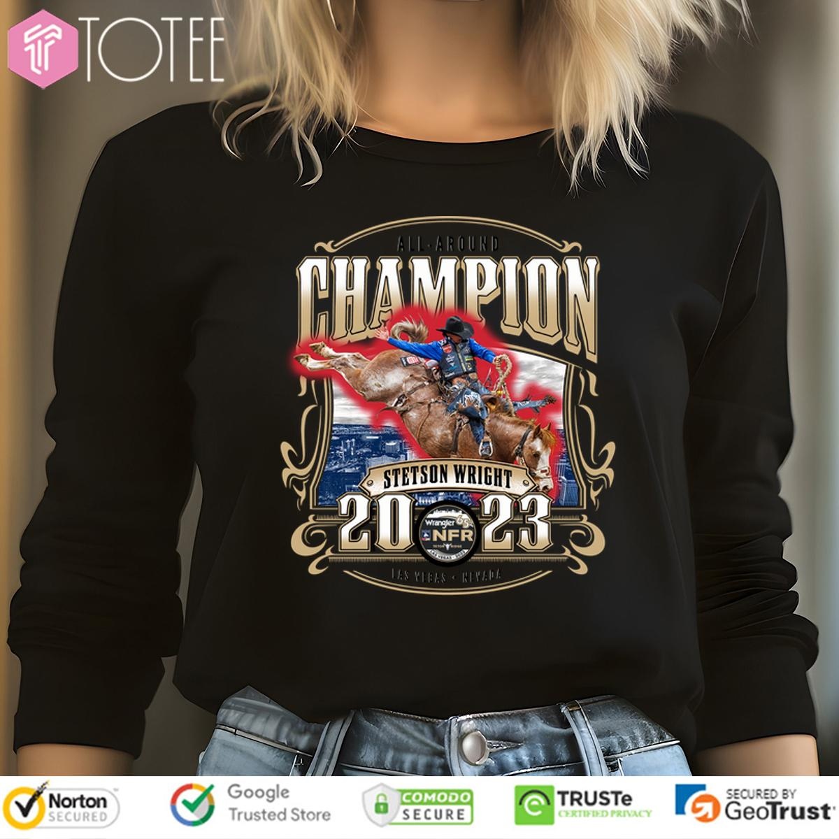 Stetson Wright Nfr 2023 All-Around Champion Ornament Long Sleeve