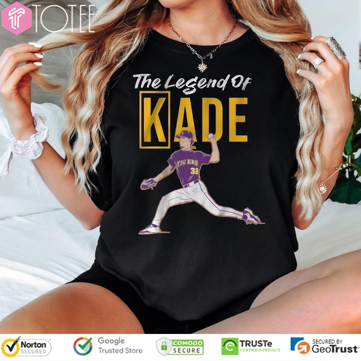 The Legend Of Kade Anderson Ls Tiger Baseball T-shirt